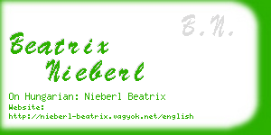 beatrix nieberl business card